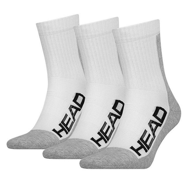 Head Tennis Performance Socks 3P White / Gray